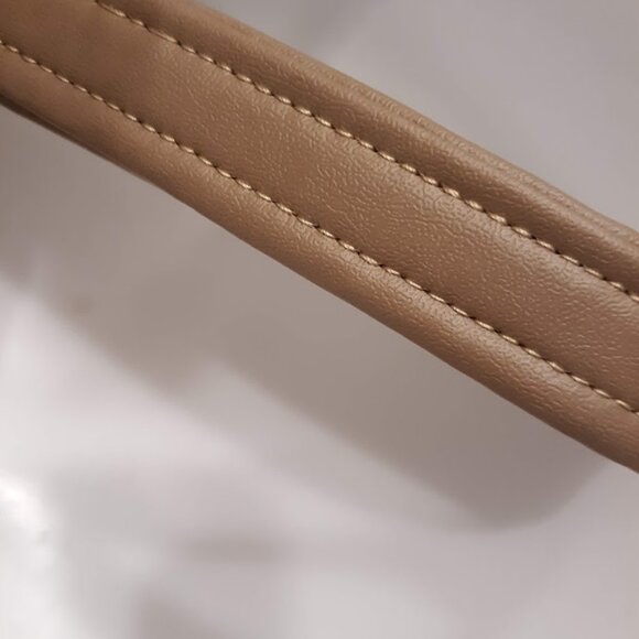 New South Western Stripe Clutch travel Hanging Clutch make-up bag Brown Wristlet - Picture 4 of 5